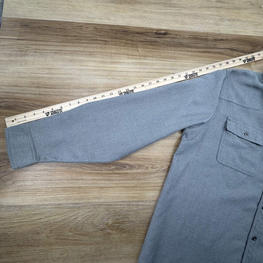 Outdoor Research Shirt Men XL Gray Long Sleeve Button Feedback Flannel Hiking - Picture 8 of 8